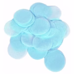 Table confetti blue paper
