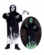 Skeleton Hooded Costume  Age 10-12 years - 22079 -