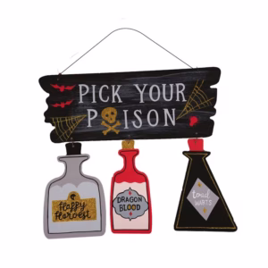 Halloween door sign "Pick your poison" -23538- - Image 2