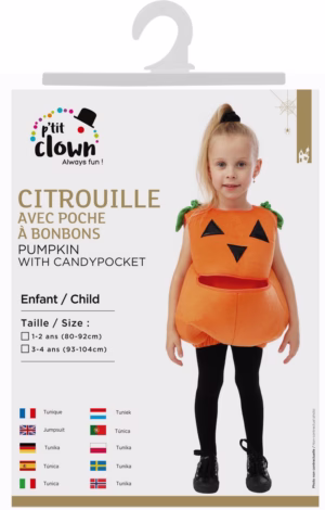 Pumpkin costume with candy holder Year 3/4 -23561- - Image 2