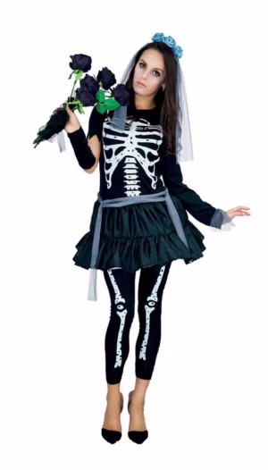 Skeleton woman costume -44168- - Image 2